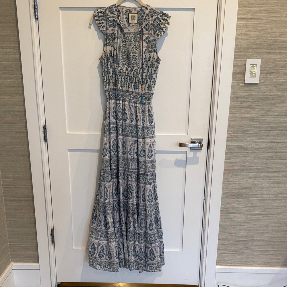Alicia Bell Blue and White Maxi Dress